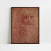 Framed Canvas - Framed canvas in dark wood color frame