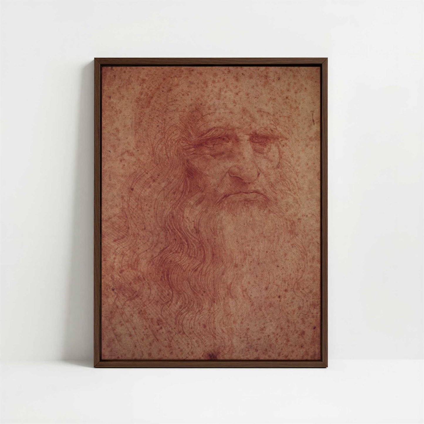 Framed Canvas - Framed canvas in dark wood color frame