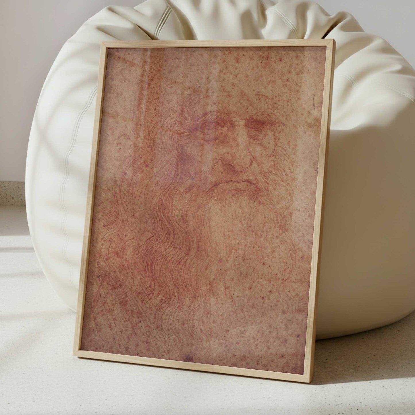 Self-portrait (1510s) by Leonardo da Vinci – Art Print - Interior inspiration