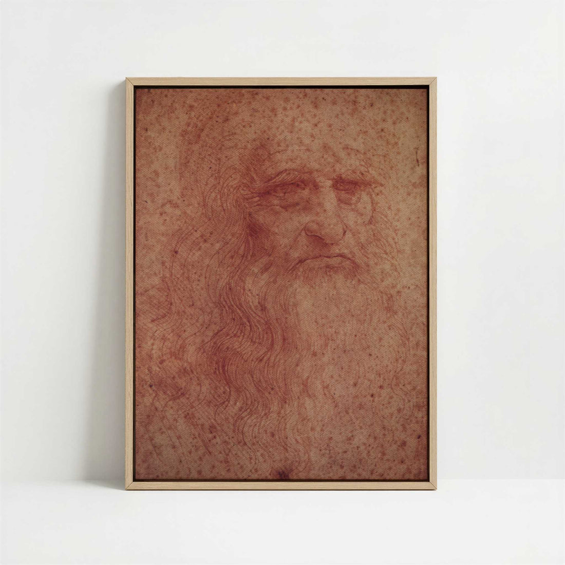 Framed Canvas - Framed canvas in oak color frame