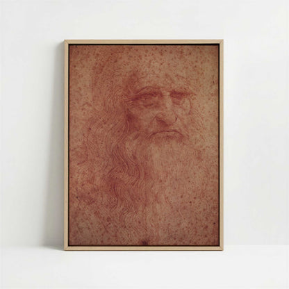 Framed Canvas - Framed canvas in oak color frame