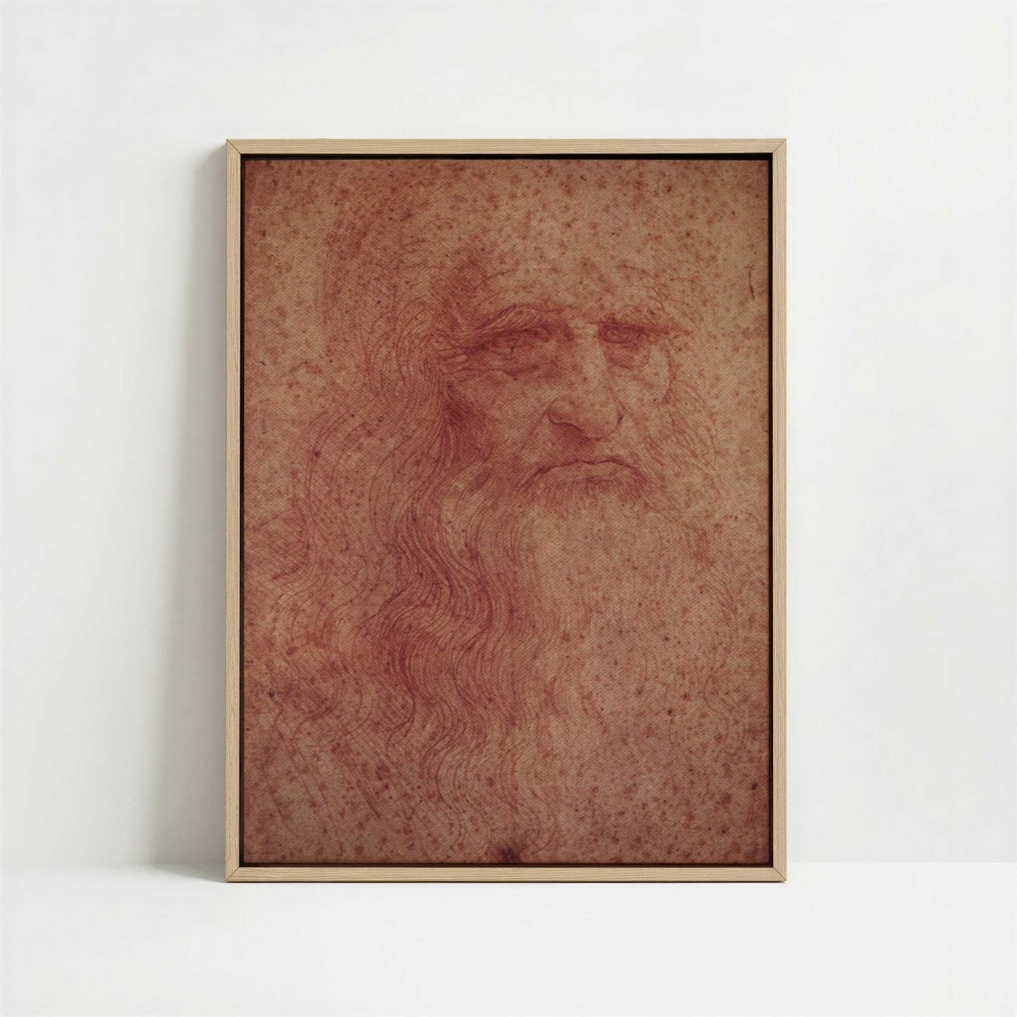 Framed Canvas - Framed canvas in oak color frame