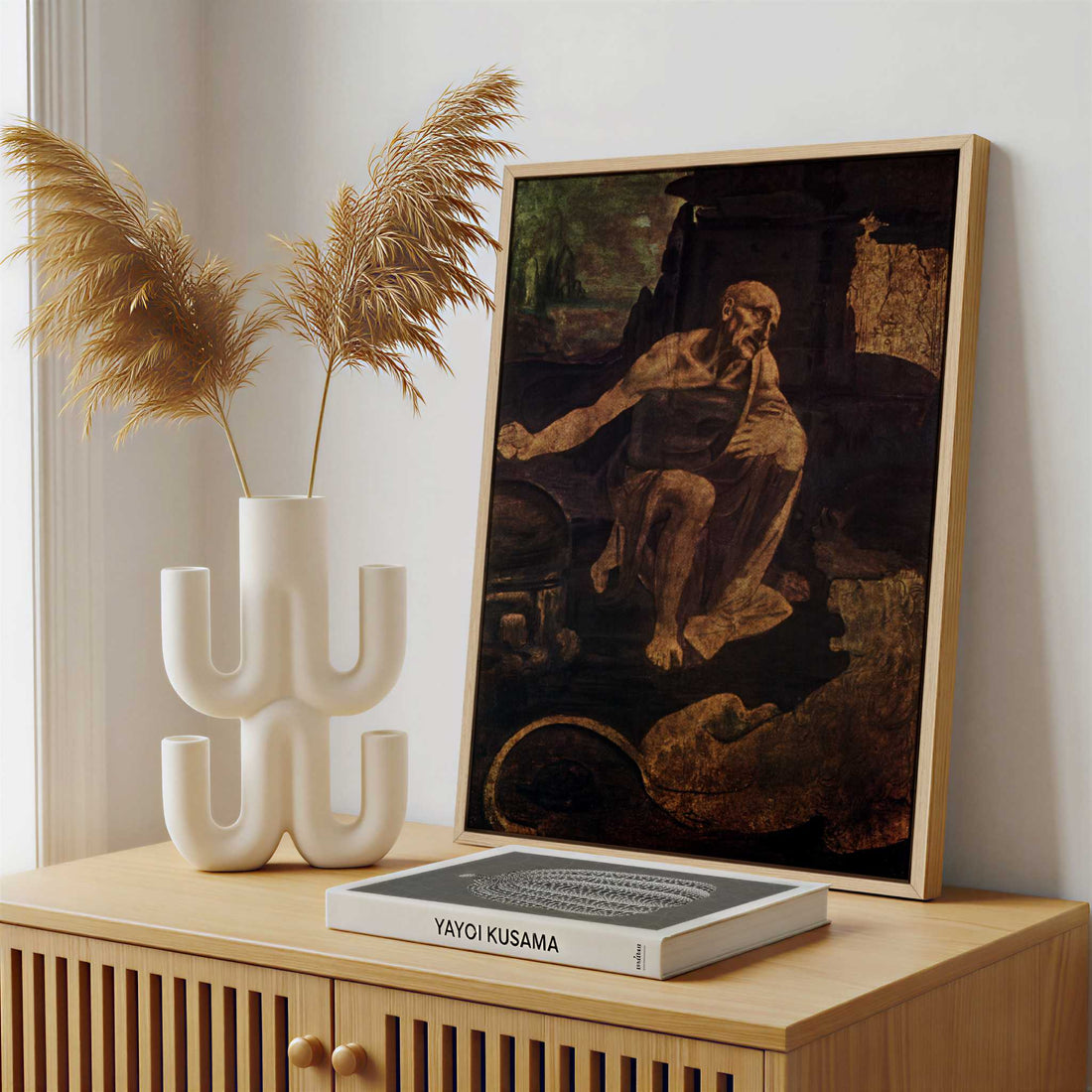 Framed Canvas - Framed canvas in a stylish interior setting