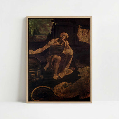 Framed Canvas - Framed canvas in oak color frame