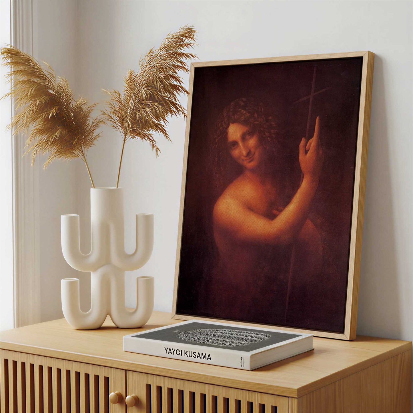 Framed Canvas - Framed canvas in a stylish interior setting