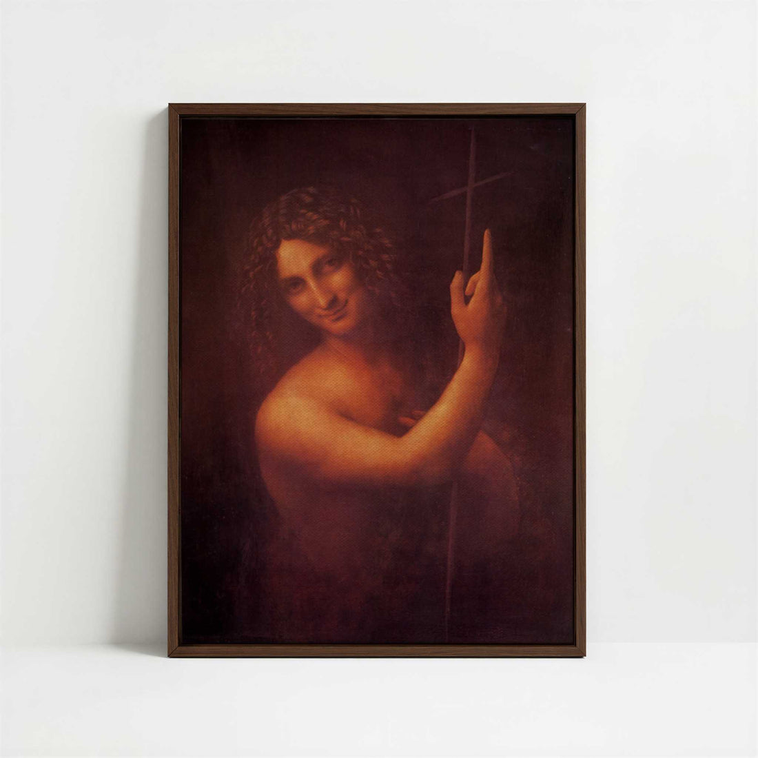 Framed Canvas - Framed canvas in dark wood color frame