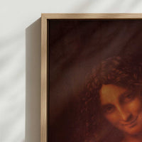 Framed Canvas - Close-up detail and texture of the framed canvas