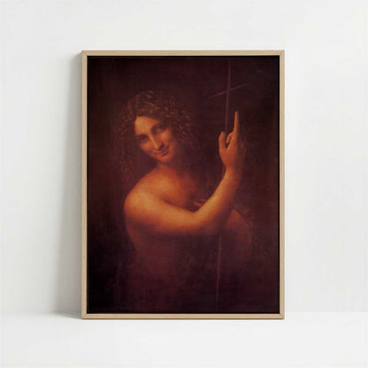 Framed Canvas - Framed canvas in oak color frame