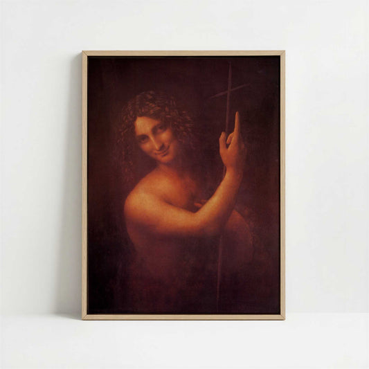 Framed Canvas - Framed canvas in oak color frame