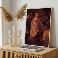 Framed Canvas - Framed canvas in a stylish interior setting
