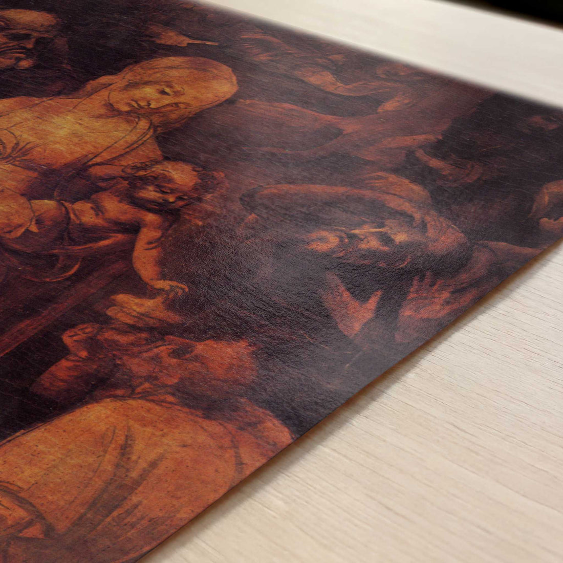 The Adoration of the Kings (1481) by Leonardo da Vinci – Art Print - Close-up detail of the art print