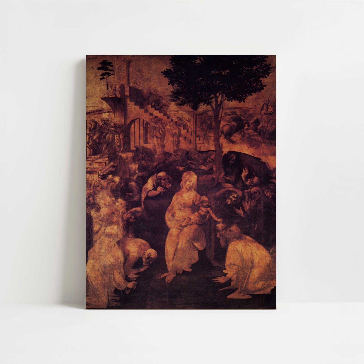 The Adoration of the Kings (1481) by Leonardo da Vinci – Art Print - Unframed art print