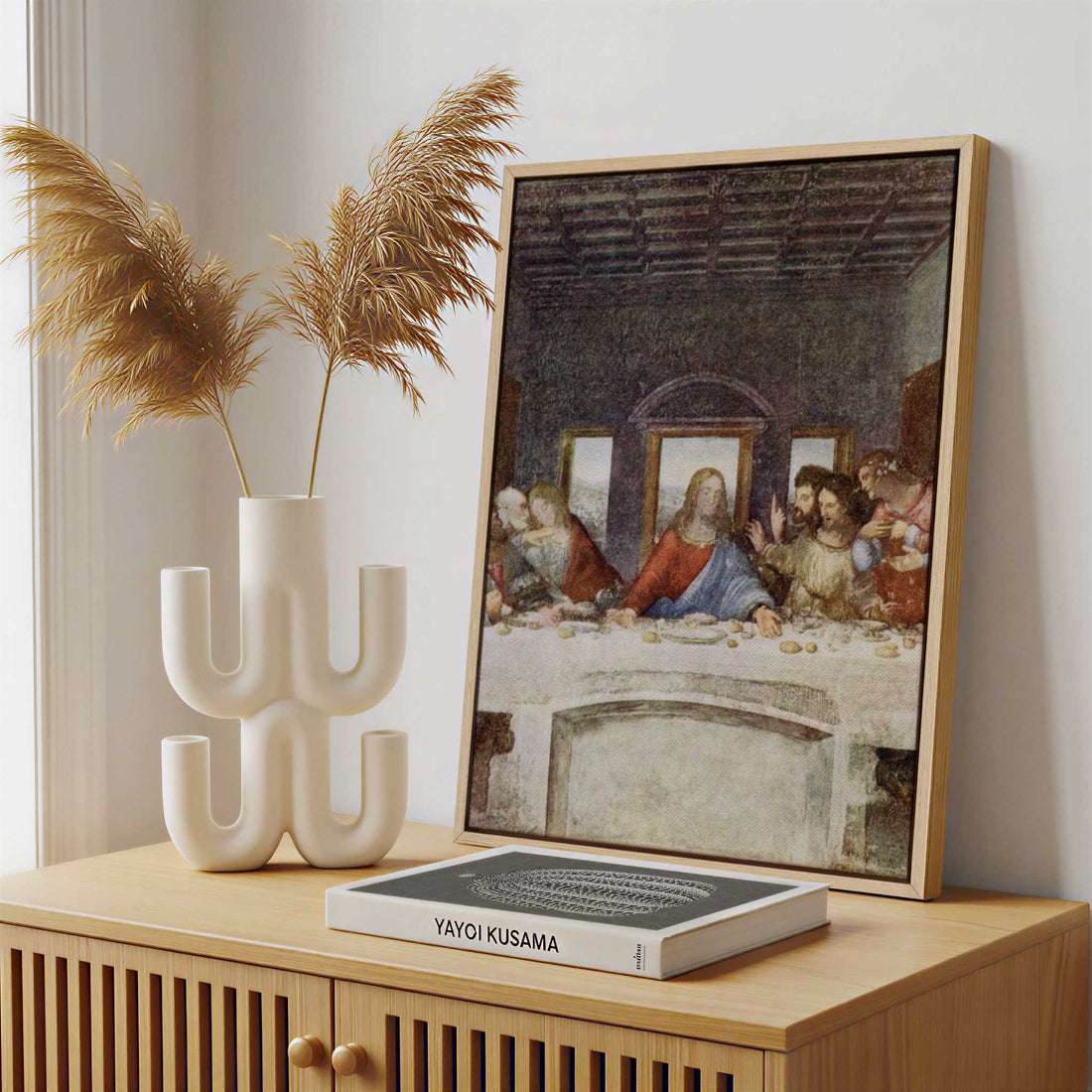 Framed Canvas - Framed canvas in a stylish interior setting