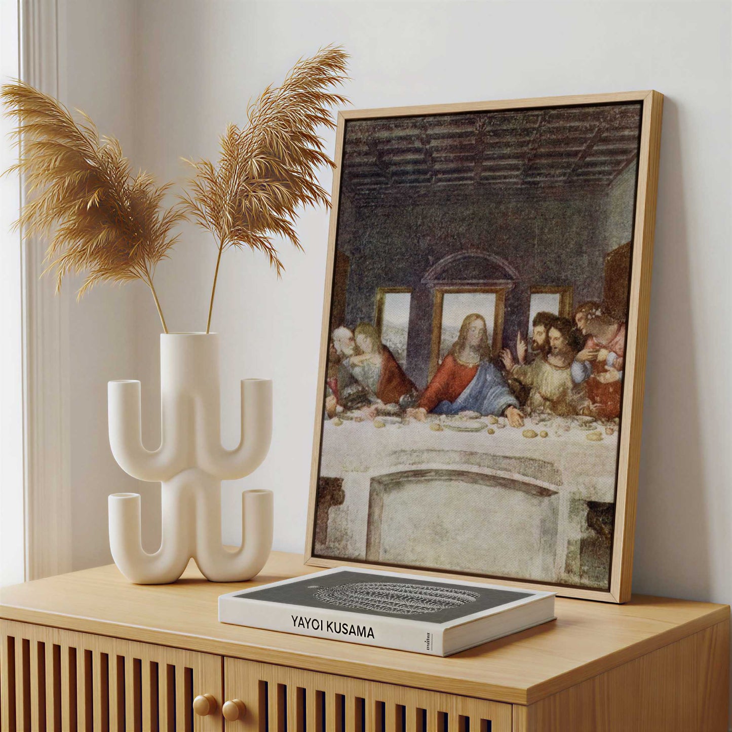 Framed Canvas - Framed canvas in a stylish interior setting