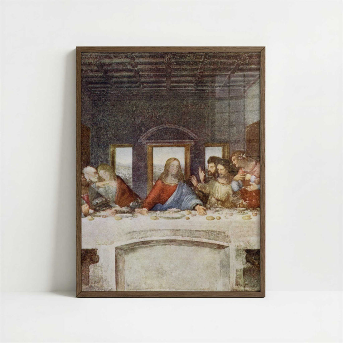 The Last Supper (1490s) by Leonardo da Vinci – Art Print - Art print in dark wood frame