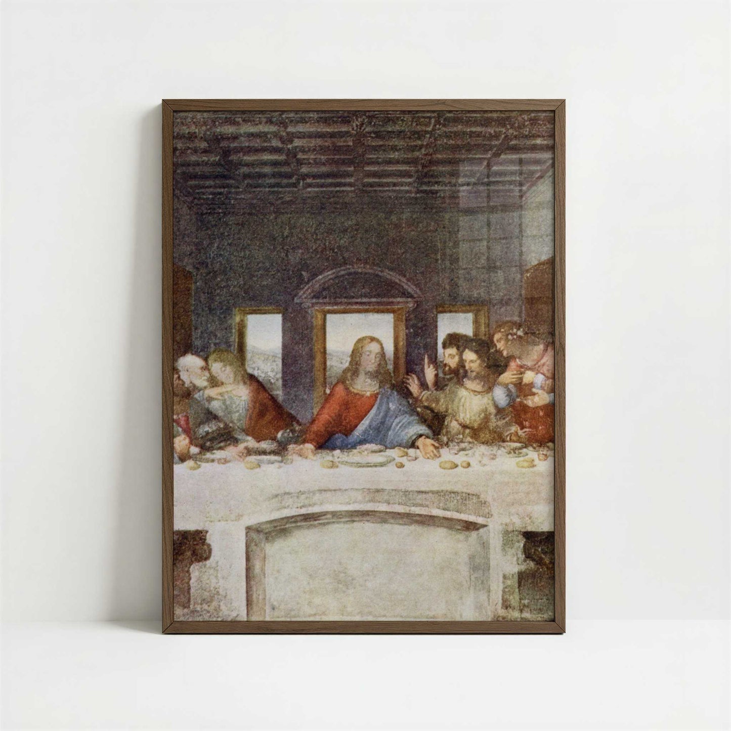 The Last Supper (1490s) by Leonardo da Vinci – Art Print - Art print in dark wood frame