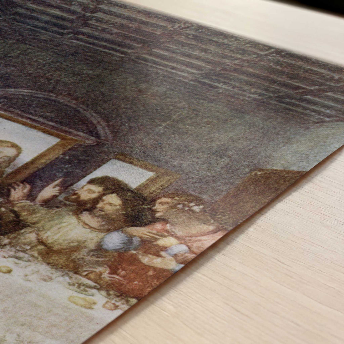 The Last Supper (1490s) by Leonardo da Vinci – Art Print - Close-up detail of the art print