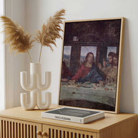 Framed Canvas - Framed canvas in a stylish interior setting