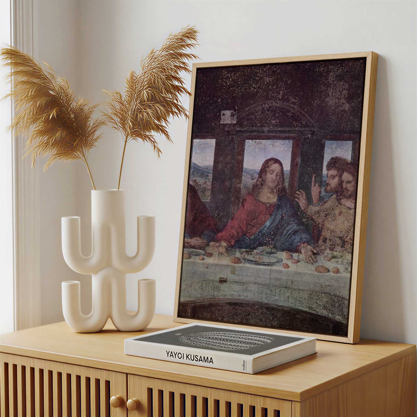 Framed Canvas - Framed canvas in a stylish interior setting