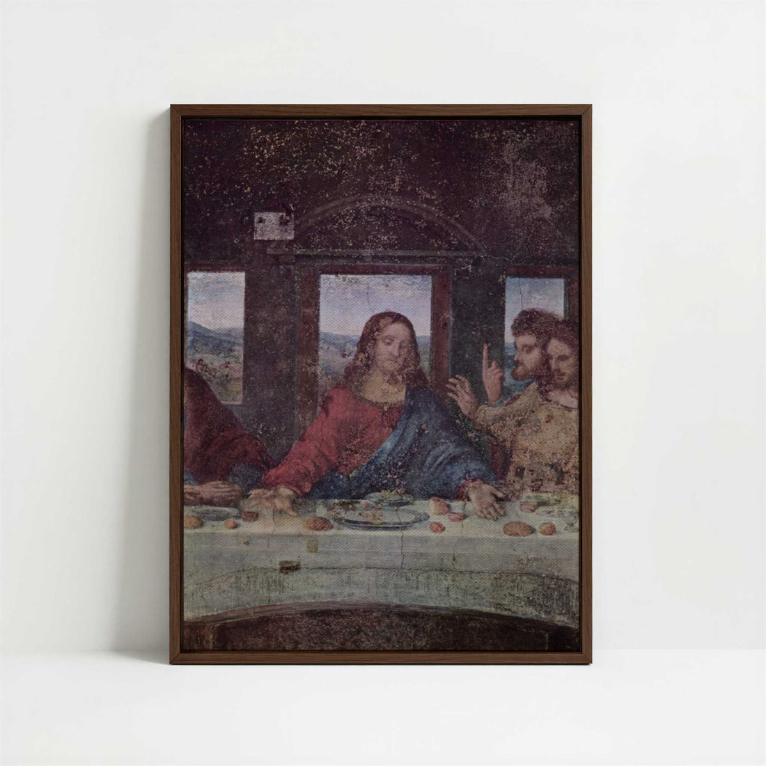 Framed Canvas - Framed canvas in dark wood color frame