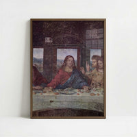 The Last Supper (1490s) by Leonardo da Vinci – Art Print - Art print in dark wood frame
