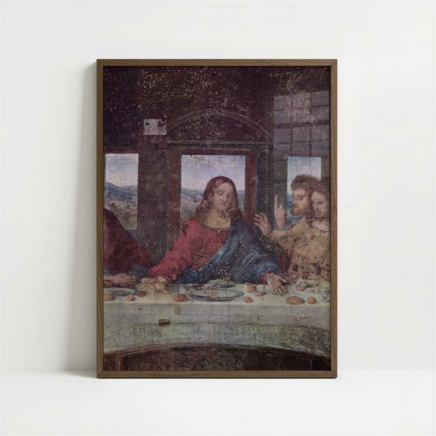 The Last Supper (1490s) by Leonardo da Vinci – Art Print - Art print in dark wood frame