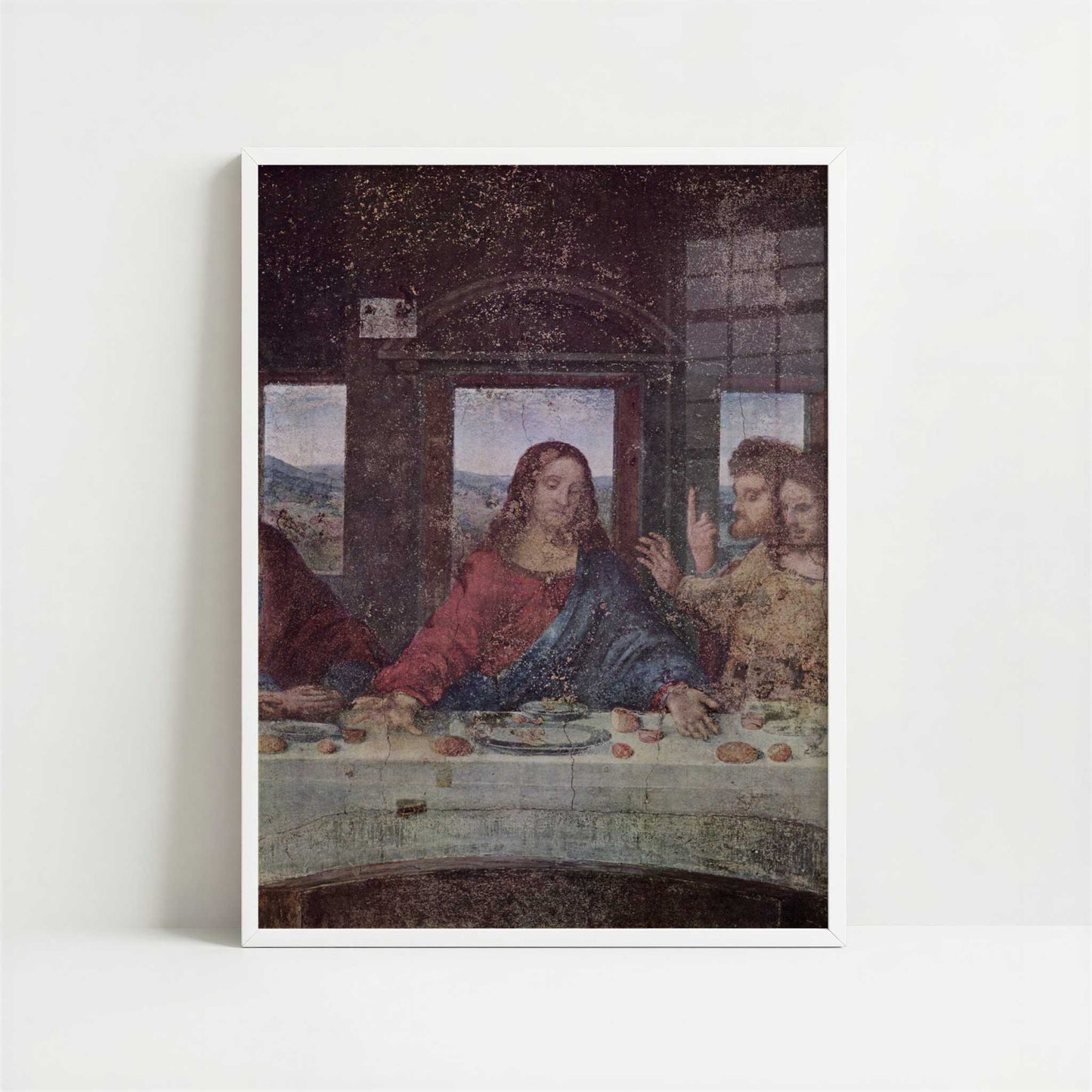 The Last Supper (1490s) by Leonardo da Vinci – Art Print - Art print in white frame