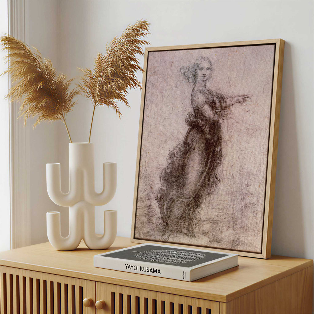 Framed Canvas - Framed canvas in a stylish interior setting