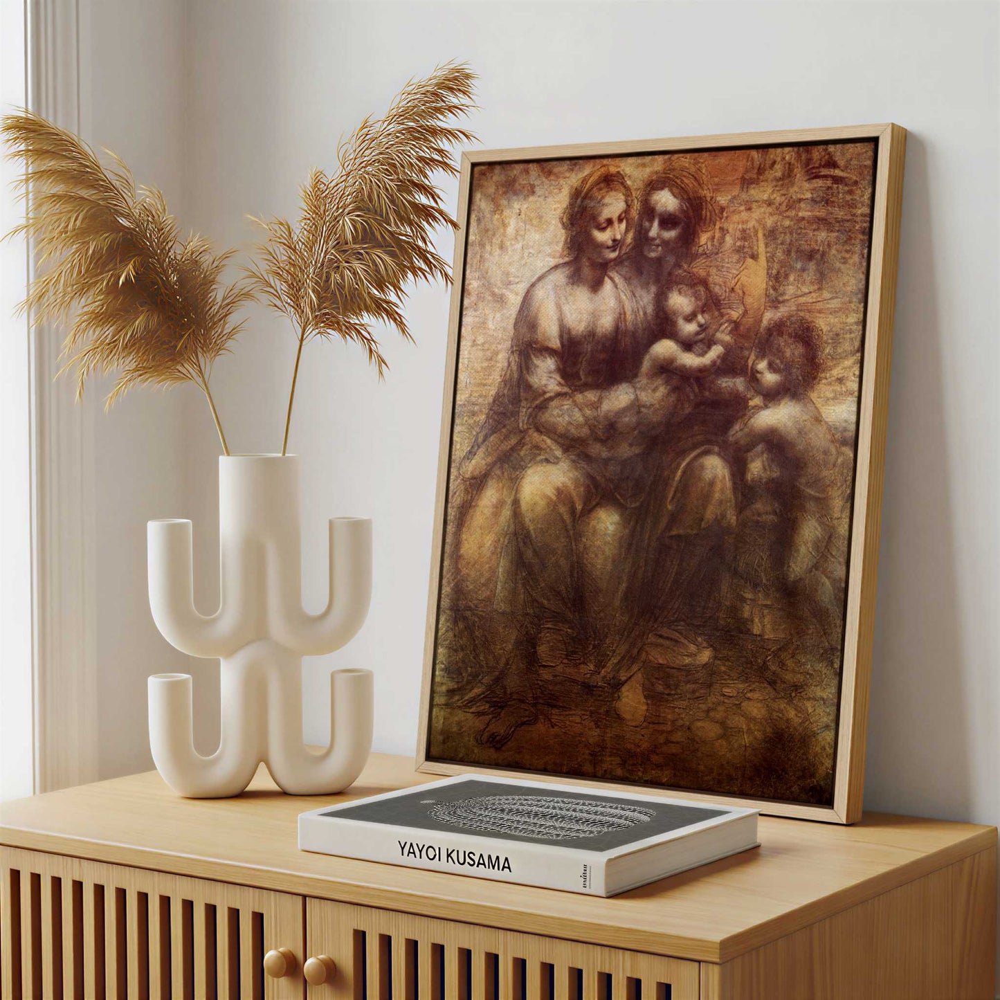 Framed Canvas - Framed canvas in a stylish interior setting