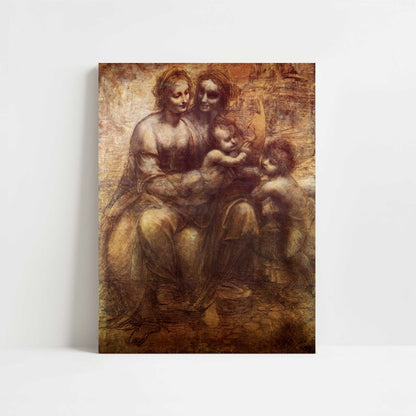 The Virgin & Child with St Anne & John the Baptist (c.1507) by Leonardo da Vinci – Art Print - Unframed art print