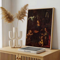 Framed Canvas - Framed canvas in a stylish interior setting