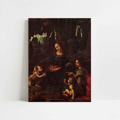 The Virgin of the Rocks (c.1483) by Leonardo da Vinci – Art Print - Unframed art print