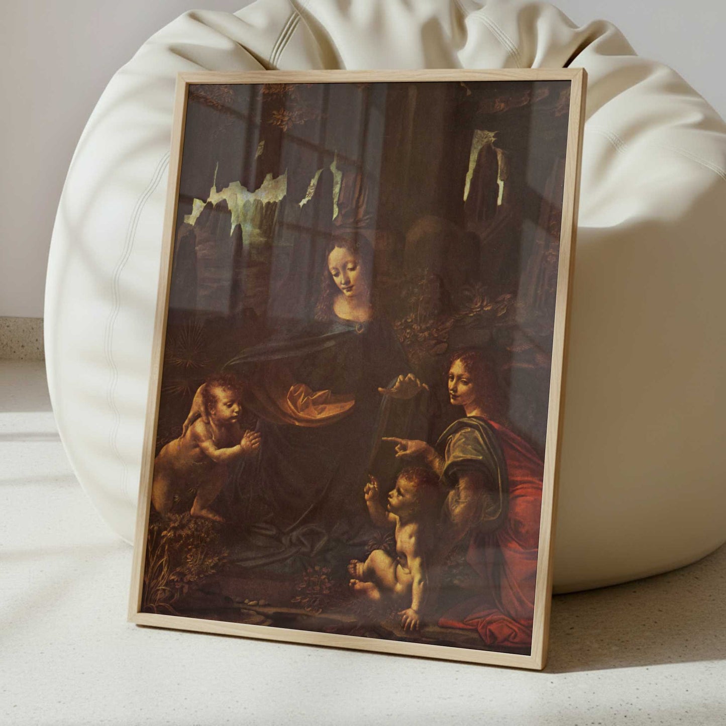 The Virgin of the Rocks (c.1483) by Leonardo da Vinci – Art Print - Interior inspiration