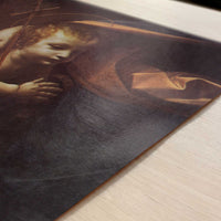 The Virgin of the Rocks (1495–1506) by Leonardo da Vinci – Art Print - Close-up detail of the art print