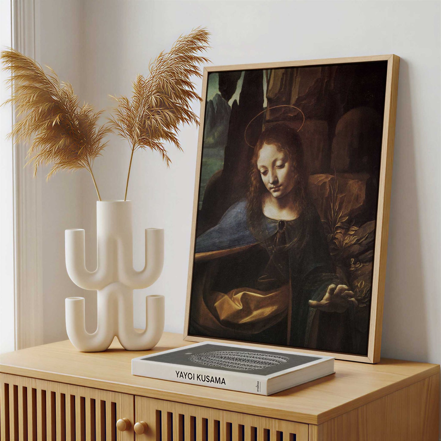 Framed Canvas - Framed canvas in a stylish interior setting