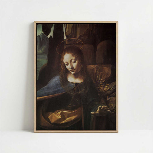 Framed Canvas - Framed canvas in oak color frame