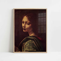 The Virgin of the Rocks (1483) by Leonardo da Vinci – Art Print - Art print in oak frame