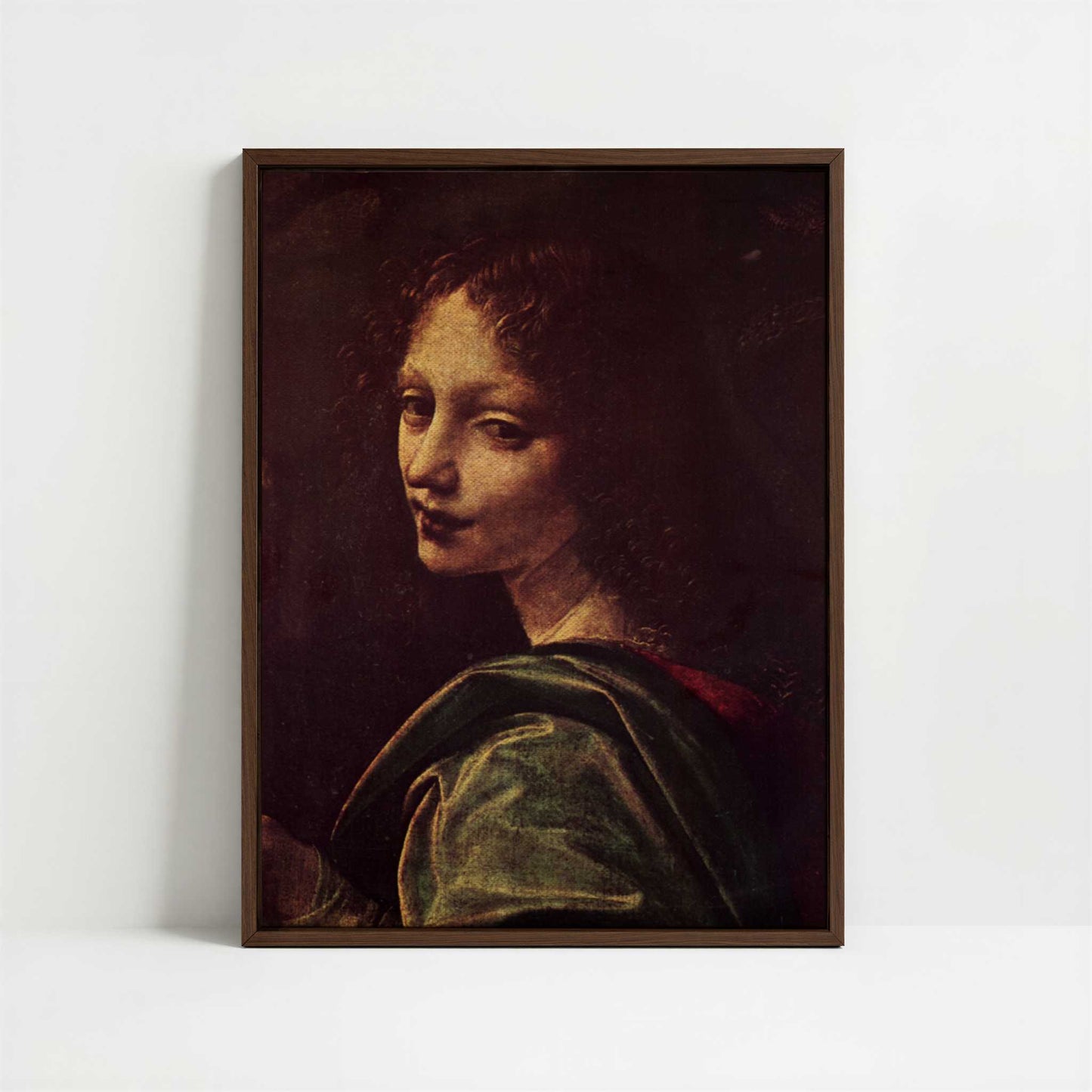 Framed Canvas - Framed canvas in dark wood color frame