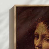 Framed Canvas - Close-up detail and texture of the framed canvas