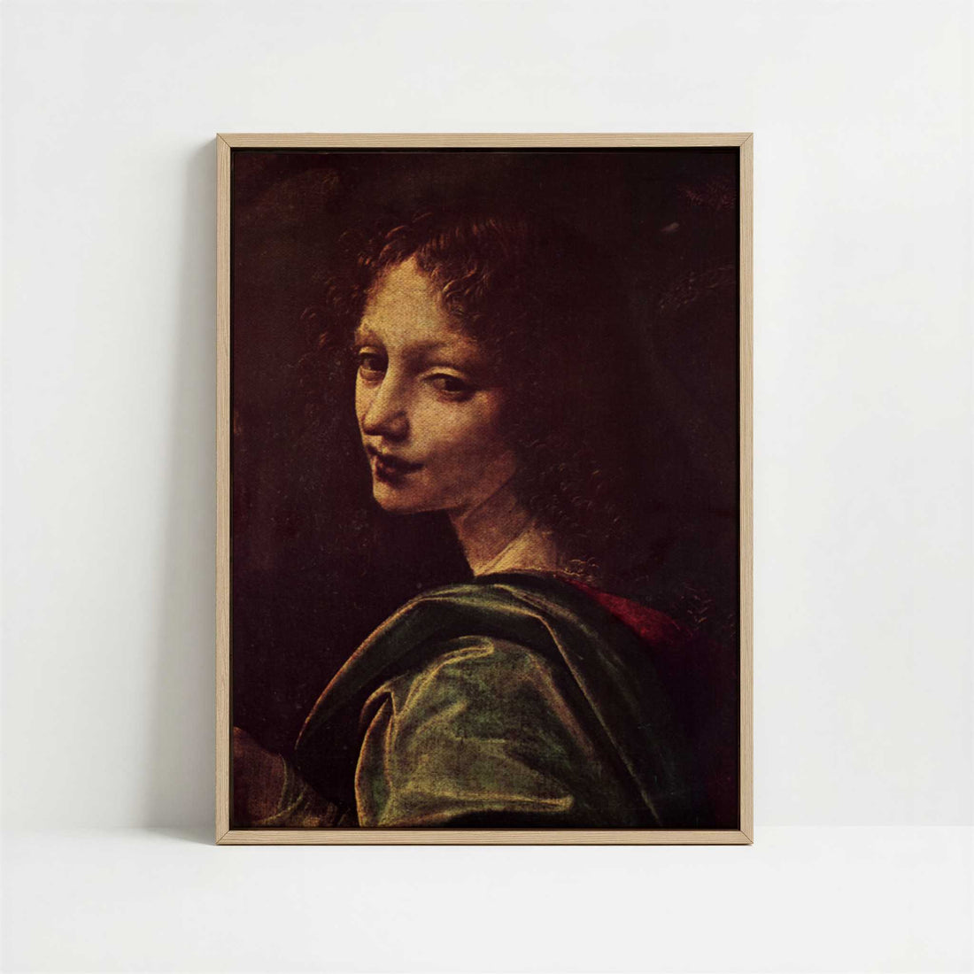Framed Canvas - Framed canvas in oak color frame