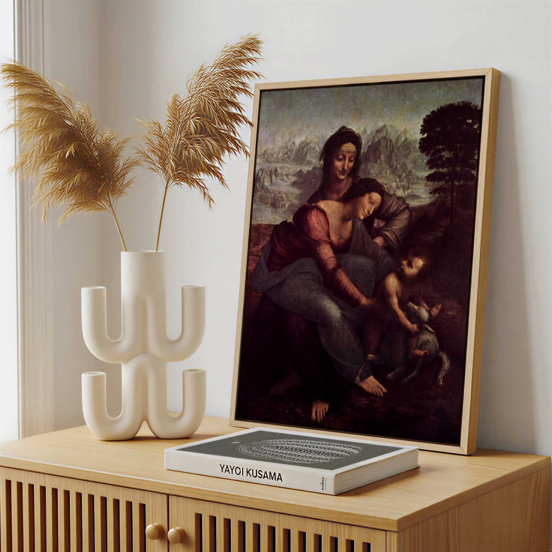Framed Canvas - Framed canvas in a stylish interior setting