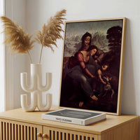 Framed Canvas - Framed canvas in a stylish interior setting