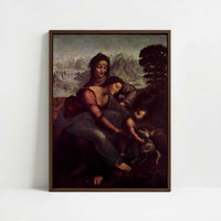 Framed Canvas - Framed canvas in dark wood color frame