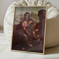 Virgin & Child with St. Anne & the Lamb (1510-12) by Leonardo da Vinci – Art Print - Interior inspiration