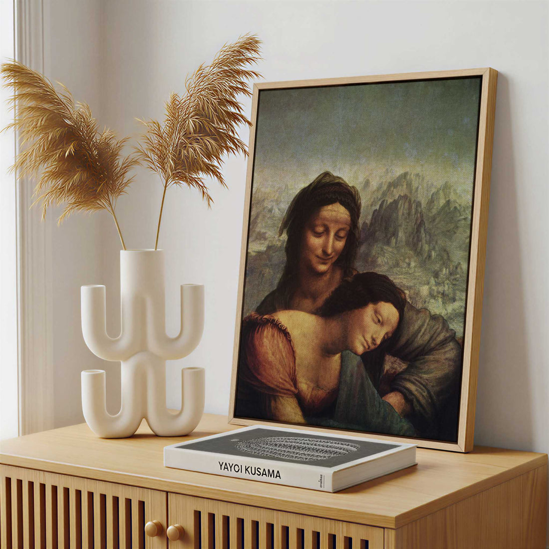Framed Canvas - Framed canvas in a stylish interior setting