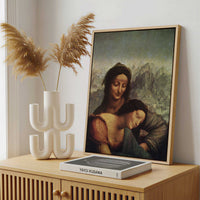 Framed Canvas - Framed canvas in a stylish interior setting