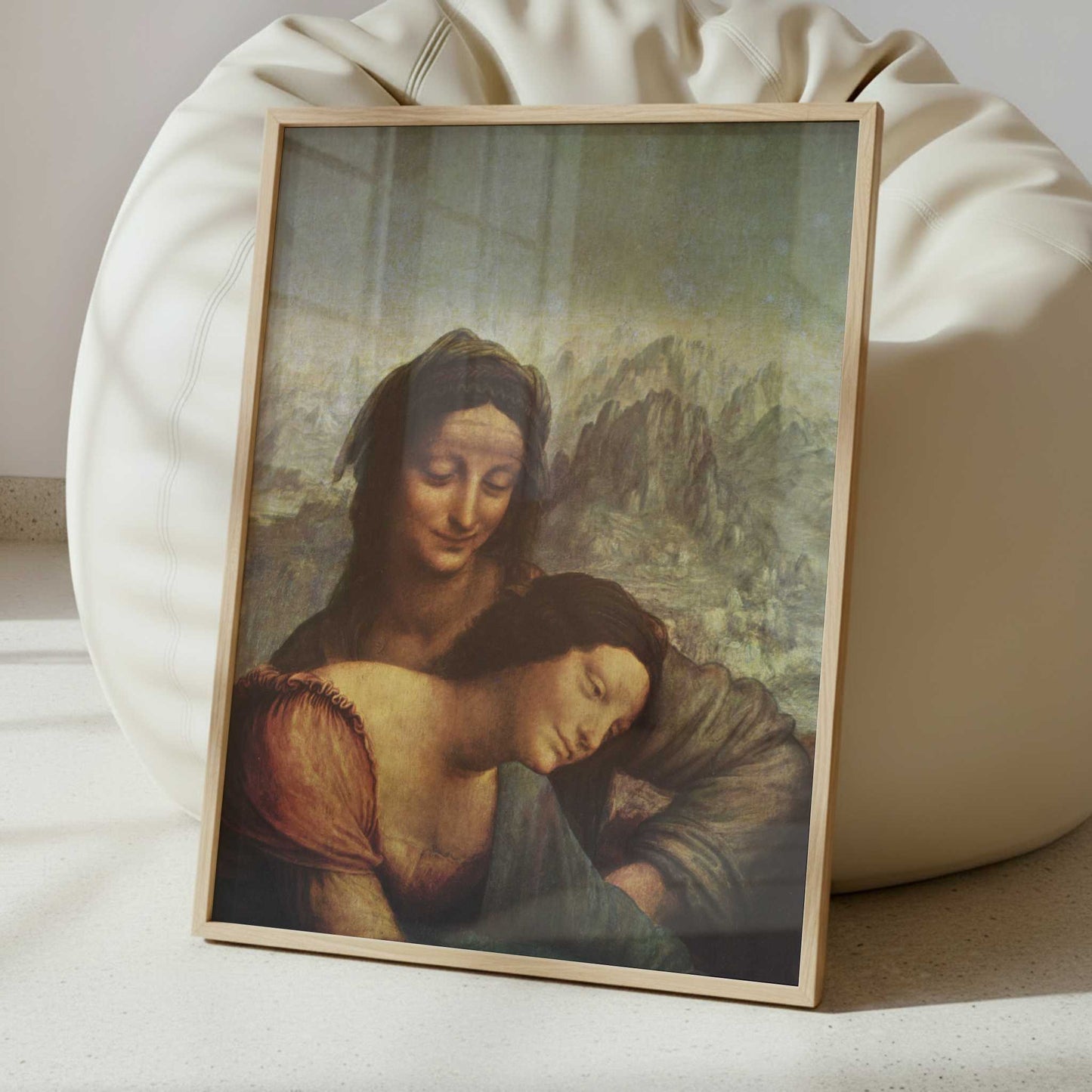 Virgin & Child with St. Anne & the Lamb (1510-12) by Leonardo da Vinci – Art Print - Interior inspiration