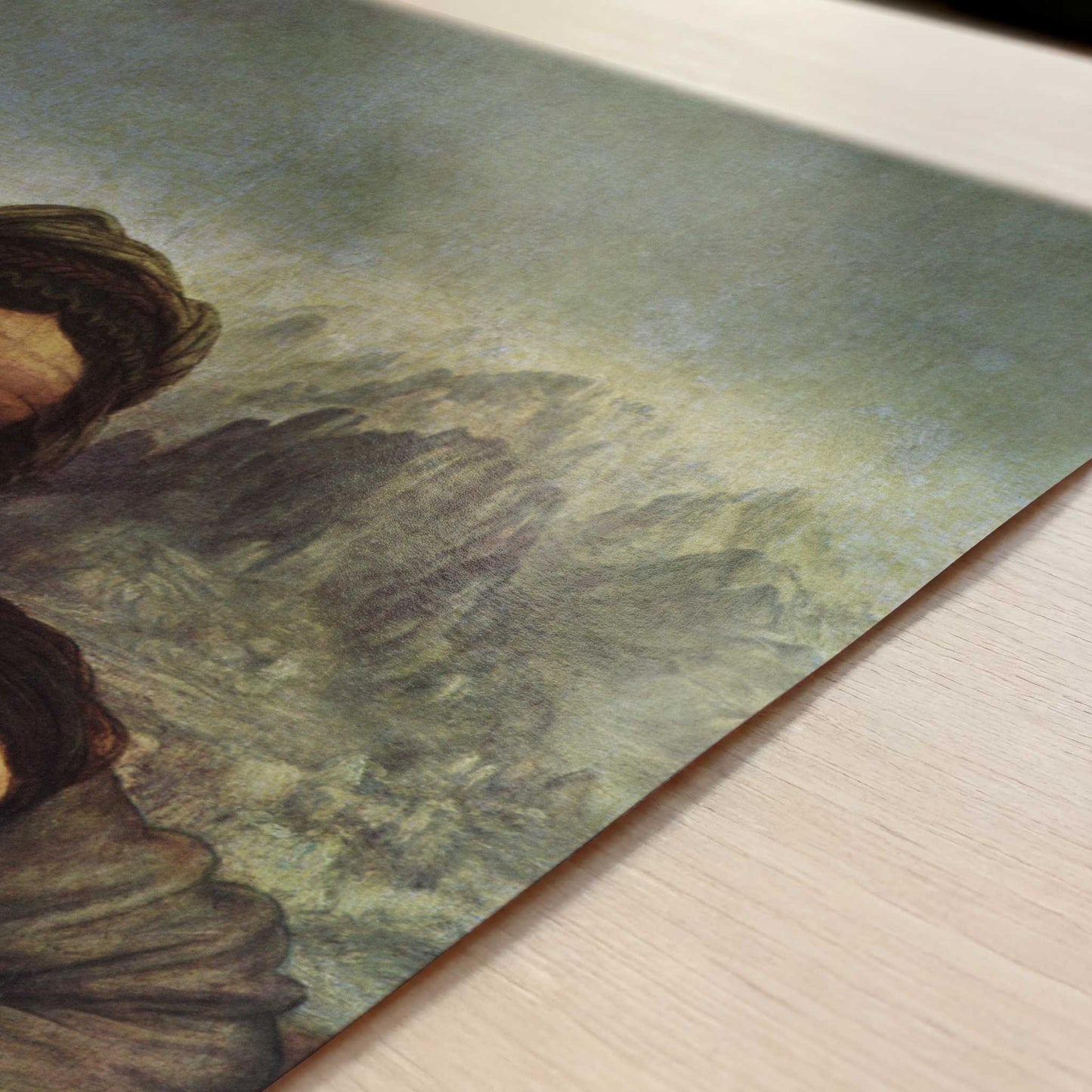 Virgin & Child with St. Anne & the Lamb (1510-12) by Leonardo da Vinci – Art Print - Close-up detail of the art print
