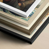 Virgin & Child with St. Anne & the Lamb (1510-12) by Leonardo da Vinci – Art Print - Close-up detail of the different frames