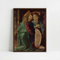 Framed Canvas - Framed canvas in dark wood color frame